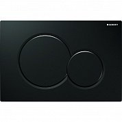 Geberit Кнопка смыва Sigma01, двойной смыв, Черный RAL 9005 115.770.DW.5